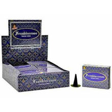 Load image into Gallery viewer, Frankincense Cones - 12 Packets x 10 Cones (120 cones) Kamini Incense Full Box