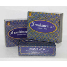 Load image into Gallery viewer, Frankincense Cones - 12 Packets x 10 Cones (120 cones) Kamini Incense Full Box
