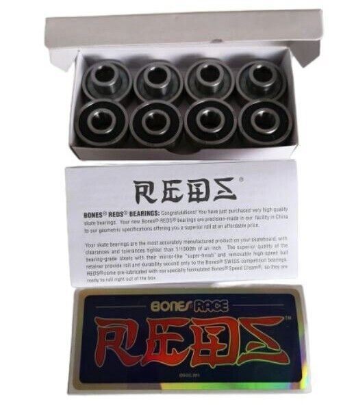 Bones RACE Reds Skateboard Bearings 8 Pack Genuine – Orca 69