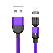 Load image into Gallery viewer, 3 Pack Magnetic 540 Fast Charging Data Cable Charger For Type-C Micro USB iPhone