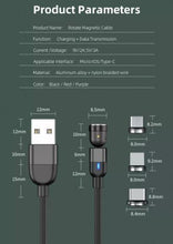 Load image into Gallery viewer, 3 Pack Magnetic 540 Fast Charging Data Cable Charger For Type-C Micro USB iPhone