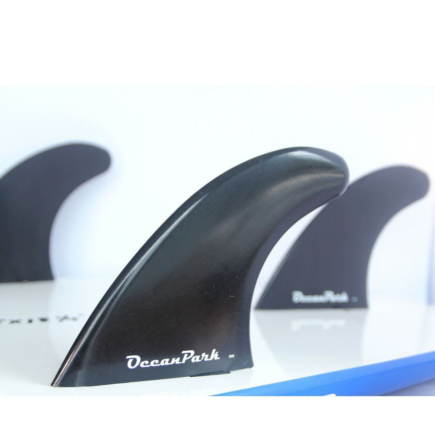 Black Surf Fins Medium Strong Composite compatible (fn)