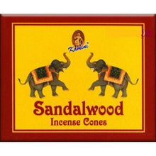 Load image into Gallery viewer, Kamini Incense Cones Sandalwood 12 packets = 120 Cones (i)
