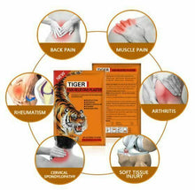Load image into Gallery viewer, Tiger Pain Relief Patches - 15 Pks - 60 pcs  7x10cm Plaster Patch Red Warm AU
